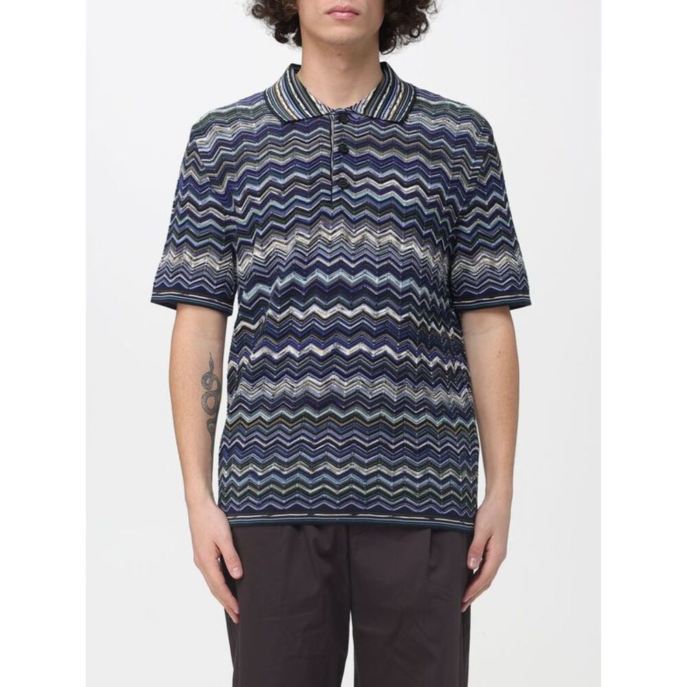 Missoni Polo Shirt Men Blue